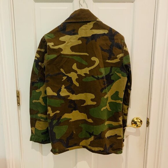 Vintage USMC Jacket Coat Woodland Camo Combat Pattern Size Small - Picture 12 of 15
